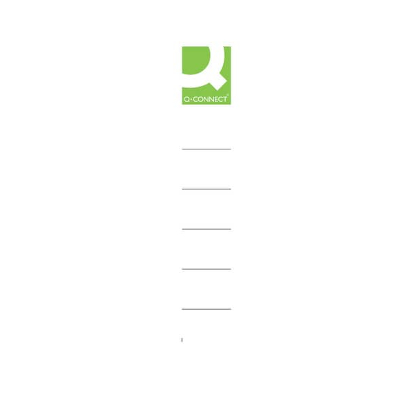 5705831111165 - Ordnerrückenschilder - 30 x 188 mm 5705831111165 Q-CONNECT 10 Stück 5705831111165 - Ordnerrückenschilder - 30 x 188 mm 5705831111165 Q-CONNECT 10 Stück