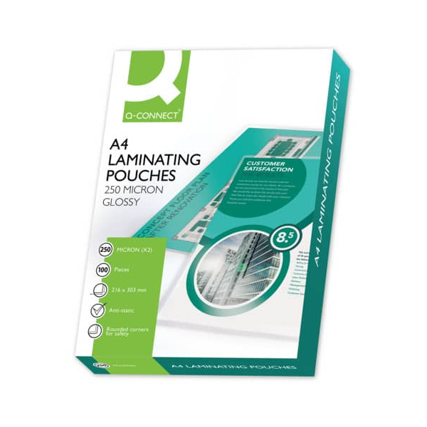 5705831113411 - Laminierhülle A4 2x 250µm 5705831113411 Q-CONNECT 100 Stück 5705831113411 - Laminierhülle A4 2x 250µm 5705831113411 Q-CONNECT 100 Stück