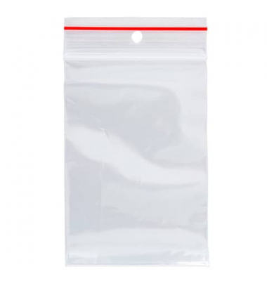 Druckbandbeutel 70x100mm transparent 
