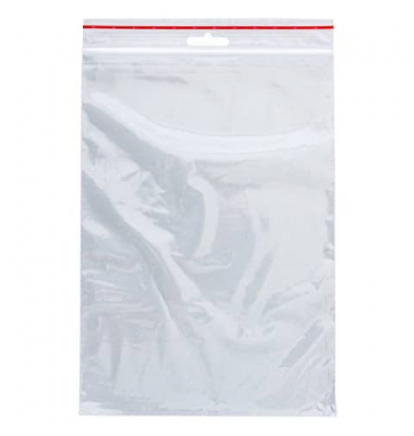 Druckbandbeutel 170x230mm transparent 