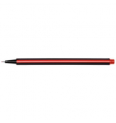 Fineliner, KF18049, schwarz (Schreibfarbe: rot), 0,4mm