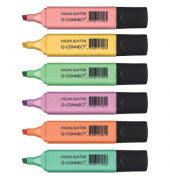 Textmarker TM Pastell, KF17963, Etui, 6-farbig sortiert, 2-5mm Keilspitze