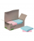 Haftnotizen KF17324, 76x76mm, farbig sortiert (blau/gr&uuml;n/pink/gelb), quadratisch