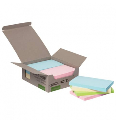 Haftnotizen KF17325, 127x76mm, blau/-grün/-pink/-gelb, rechteckig