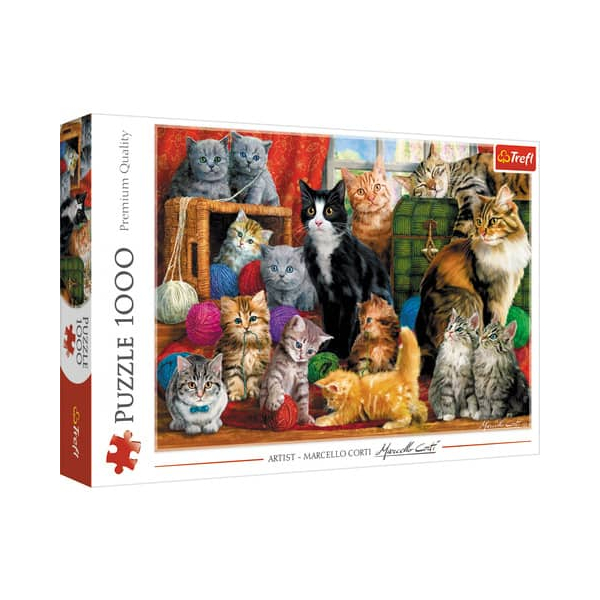 5900511105551 - Puzzle - Feline meeting (1000 pieces) Boden 5900511105551 - Puzzle - Feline meeting (1000 pieces) Boden