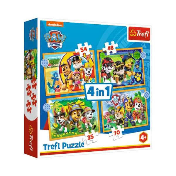Puzzle - PAW Patrol - Holiday Paw Patrol (4in1) Boden