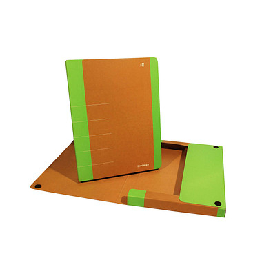 Heftbox Life 330325111, A4 neongr&uuml;n, 3cm F&uuml;llh&ouml;he, Stabiler Karton 650g