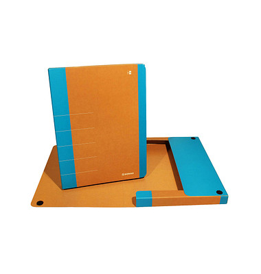 Heftbox Life 330325101, A4 neonblau, 3cm F&uuml;llh&ouml;he, Karton 650g