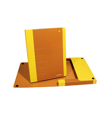 Heftbox Life 330325108, A4 neongelb, 3cm Füllhöhe, Stabiler Karton