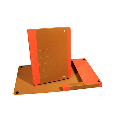 Heftbox Life 330325114, A4 neonorange, 3cm F&uuml;llh&ouml;he, Stabiler Karton 650g