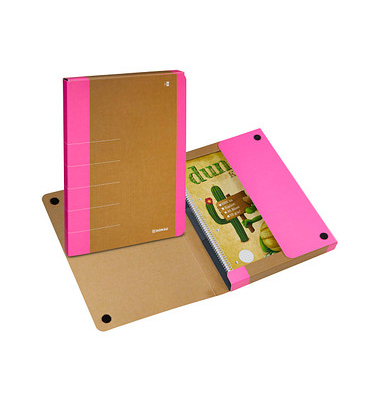 Heftbox Life 330325116, A4 neonpink, 3cm Füllhöhe, Stabiler Karton