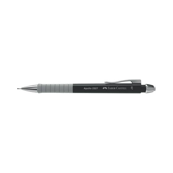 6933256640109 - Druckbleistift Apollo 232704 Härte B 07mm schwarz mit Radiergummi 6933256640109 Faber-Castell