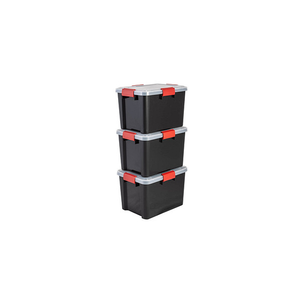 7091033048353 - 3 AT-SD BkR C DRed Aufbewahrungsboxen 3x 200 l schwarz transparent rot 290 x 390 x 260 cm 7091033048353 - 3 AT-SD BkR C DRed Aufbewahrungsboxen 3x 200 l schwarz transparent rot 290 x 390 x 260 cm
