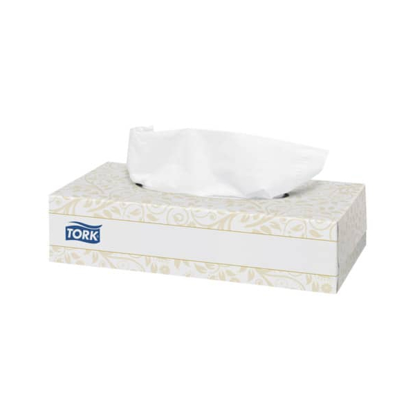 7322540594805 - Tork Extra weiche Kosmetiktücher 2-lagig weiß aus reinem Zellstoff 1 Box = 100 Stück