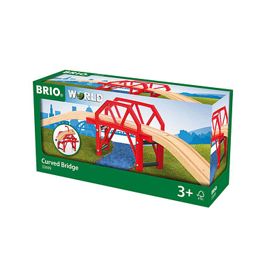 BRIO Bahnbrücke mit Auffahrten Spielzeugeisenbahnen-Zubehör