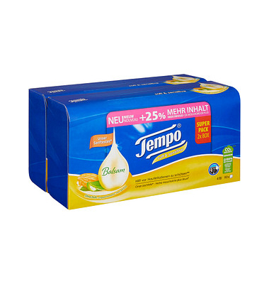 Tempo Taschentücherbox soft & sensitive Duo-Pack 2x 90 Tücher