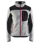 Jacke 4930, Softshell, hellgrau/schwarz, Größe 3XL