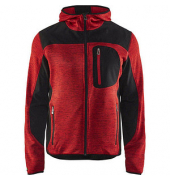 Jacke 4930, Softshell, rot/schwarz, Größe S