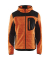 Jacke 4930, Softshell, orange/schwarz, Größe XXL