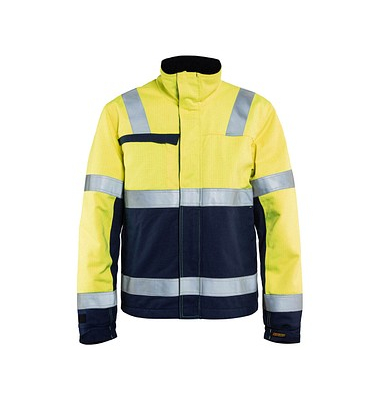 Jacke 4069, gelb/marine, Größe M