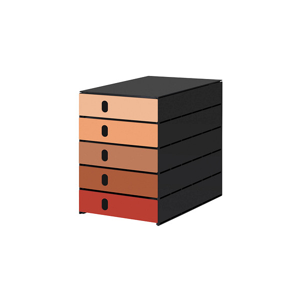 7612176086851 - styro Schubladenbox styroval pro Emotions Herbst orange braun rot 14-8000HE DIN C4 mit 5 Schubladen 7612176086851 - styro Schubladenbox styroval pro Emotions Herbst orange braun rot 14-8000HE DIN C4 mit 5 Schubladen