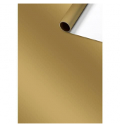 Geschenkpapier One Colour 2526591380, unifarben (Uni Plain), 70cm x 5m, gold