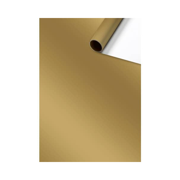 Stewo Geschenkpapier One Colour 2526591380, Uni Plain, 70cm x 5m, gold 7630050824412 Stewo 5 Meter