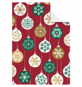 Geschenkpapierzuschnitte Weihnachten 2513589920, Weihnachtskugeln, 50cm x 70cm, mehrfarbig