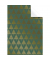 Geschenkpapierzuschnitte Weihnachten 2514565047, Weihnachtsbaum, 70cm x 100cm, dunkelgrün/gold