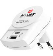 SKROSS Euro USB Charger (AC) Ladeadapter weiß, 27 Watt