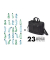 DICOTA Laptoptasche Eco Top Traveller PRO Kunstfaser schwarz bis 35,8 cm (14,1 Zoll)