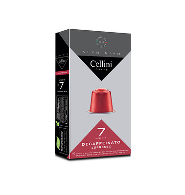 Cellini DECAFFEINATO Kaffeekapseln 10 Portionen Cellini DECAFFEINATO Kaffeekapseln 10 Portionen