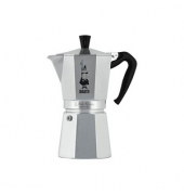 Moka Express 9 Espressokocher silber, 9 Tassen