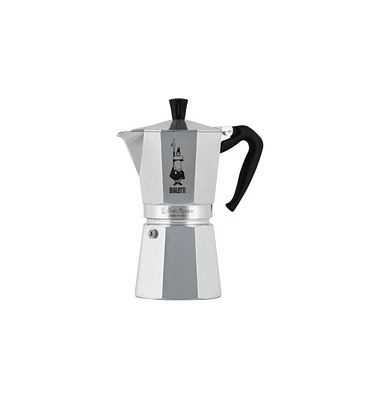 BIALETTI Moka Express 9 Espressokocher silber, 9 Tassen