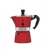 Moka Express 6 Espressokocher rot, 6 Tassen