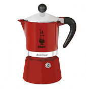 BIALETTI Rainbow Espressokocher rot, 1 Tasse