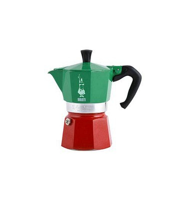 BIALETTI Moka Express 6 Color Italia Espressokocher grün, 6 Tassen