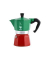 Espressokocher Moka Express 6 Color Italia 0005323, gr&uuml;n/rot, 6 Tassen