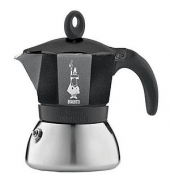 BIALETTI MOKA INDUCTION Espressokocher schwarz, 6 Tassen