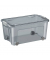 Aufbewahrungsbox Shadow 2356560061, 43 Liter, außen 38x59,3x29cm, PP (ausser Clipverschlüsse) 100% recyclebar transparent/grau