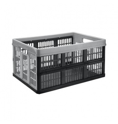 Klappbox 2311650011, 45 Liter - nutzbar, Polypropylen, 100 % recyclebar schwarz/grau