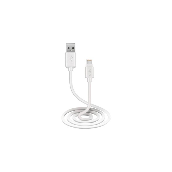 8018417327438 - Mobile USB-Ladekabel Apple Lightning Stecker usb-a Stecker 100 cm Weiß TECABLEUSBIP589W - SBS 8018417327438 - Mobile USB-Ladekabel Apple Lightning Stecker usb-a Stecker 100 cm Weiß TECABLEUSBIP589W - SBS