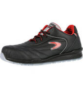 Sicherheitsschuhe MEAZZA RUNNING, S1P, SRC, Unisex, schwarz/rot