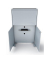 Quadrifoglio Box Screen Box Screen Trennwand grau 101,5 x 178,5 cm