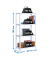 Simon Rack Schwerlastregal KIT HOMECLASSIC MINI 4/300 weiß 80,0 x 30,0 x 160,0 cm