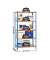Simon Rack Schwerlastregal KIT SIMONCLICK 5/500 orange, blau, verzinkt 90,0 x 50,0 x 180,0 cm