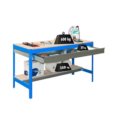 Simon Rack Werkbank KIT SIMONWORK BT0 BOX 1200 blau 120,0 x 76,0 cm