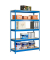 Simon Rack Schwerlastregal KIT BRICOFORTE 1006-5 CHIPBOARD blau 100,0 x 60,0 x 200,0 cm