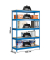 Simon Rack Schwerlastregal KIT BRICOFORTE 1006-5 CHIPBOARD blau 100,0 x 60,0 x 200,0 cm