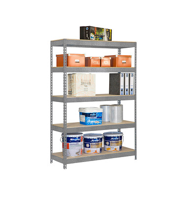 Simon Rack Schwerlastregal KIT BRICOFORTE 1006-5 CHIPBOARD verzinkt 100,0 x 60,0 x 200,0 cm
